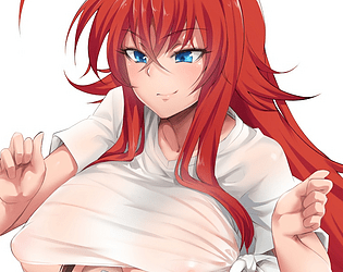Your queen Rias want to spoil you poster