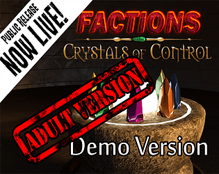 Demo Factions: Crystals of Control (Explicit/Adult Version) poster