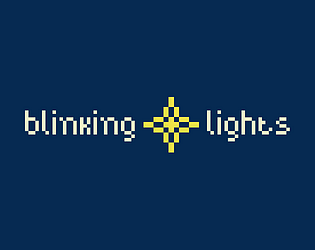 blinking lights poster