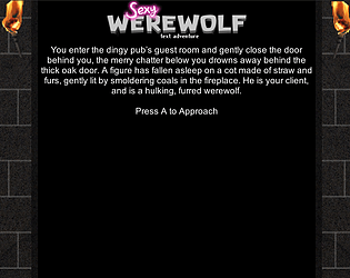 Sexy Werewolf Text Adventure poster