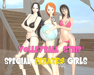 Volleyball Strip Special Pirates Girls! poster
