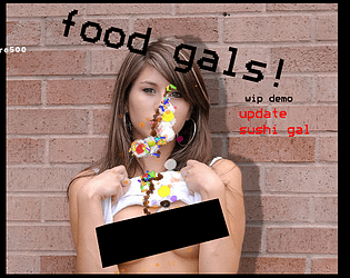 Food Gals! (wip demo ) sushi gal update poster