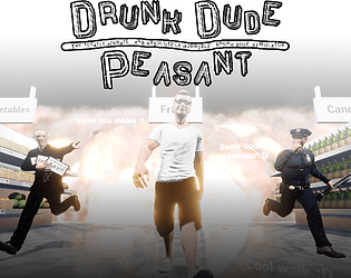 Drunk Dude Peasant poster