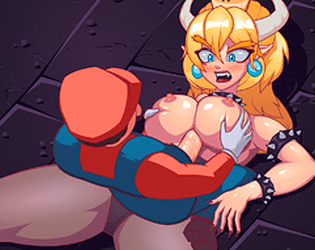 Porn Game Mario in Bowsette's Castle poster