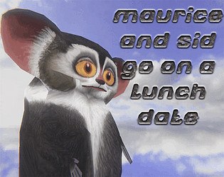 maurice and sid go on a lunch date poster
