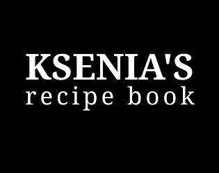Ksenia's recipe book poster
