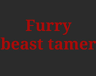 Furry beast tamer poster