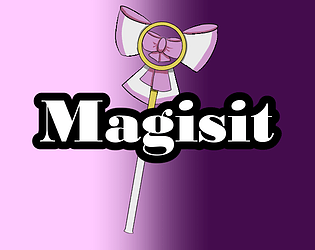 Magisit:The Time I became a Magical Girl by Sitting on a Staff poster