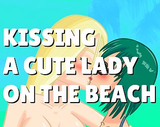 Kissing A Cute Lady On The Beach poster