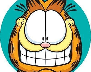 Spinning Garfield poster