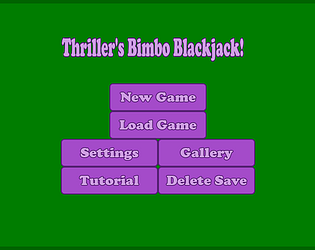 Thriller's Bimbo Blackjack poster