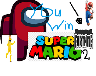 Super Mario Fortnite Fighters 2 poster