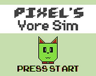 Pixel's Vore Sim (GB Studio Vore Game) poster