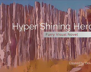 Hyper Shining Heroes - Furry Visual Novel poster