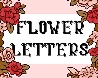 Flower letters poster