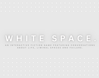 white space. poster