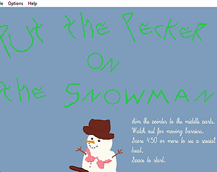 Put The Pecker On The Snowman poster