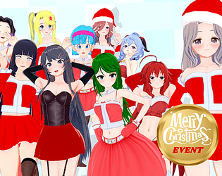 Multiversal Waifus Christmas Event poster