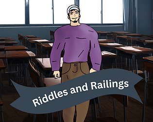 Riddles and Railings - A Bara, BL, Yaoi, NSFW Visual Novel poster